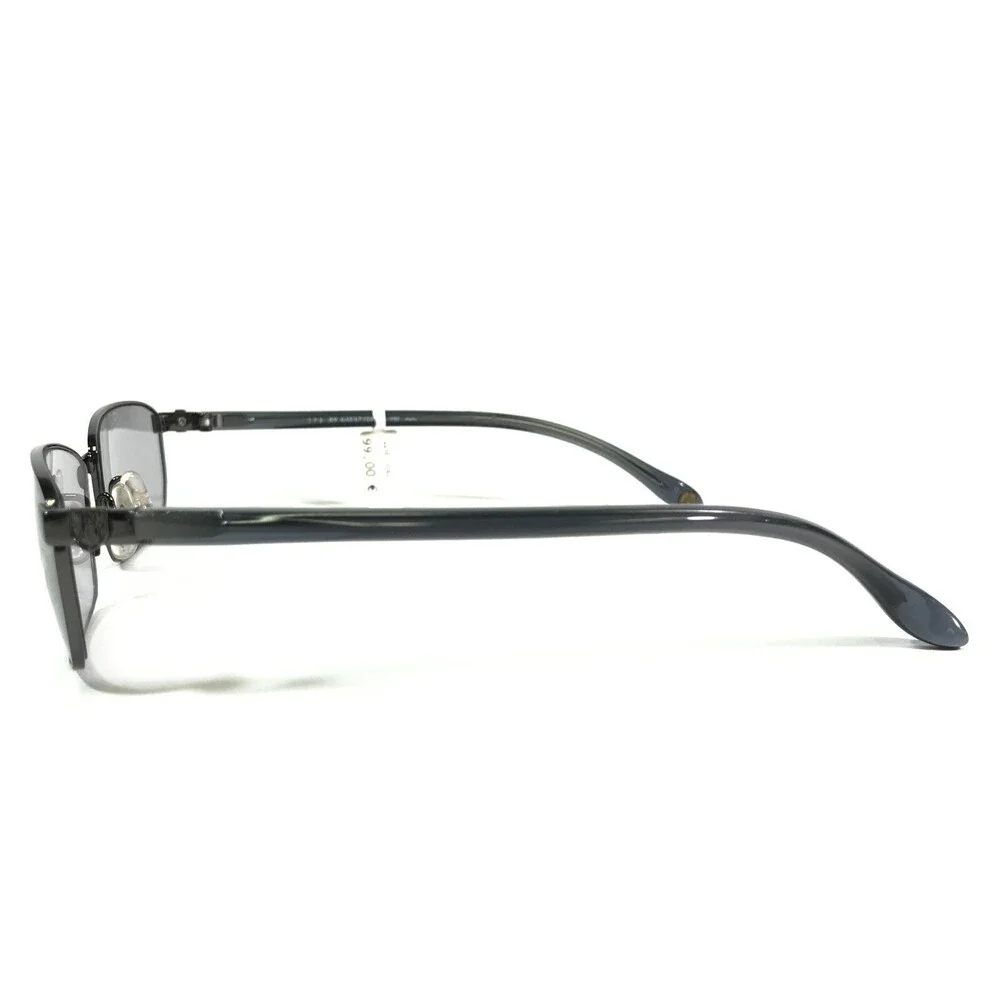 John Paul Gaultier Sunglasses 58-0062 Gray Clear Blue Rectangular w/ Gray Lenses